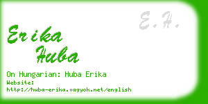 erika huba business card